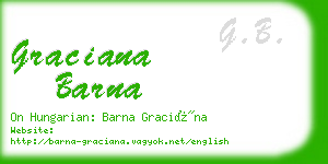 graciana barna business card